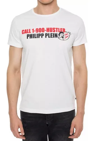 Philipp Plein T-Shirt Platinum Cut Round Neck Statement Shirt Saumnähte mit Zweinadelstich,Hexagonales Logo,Gerippter Halsausschnitt - Verkäufer: eldigo