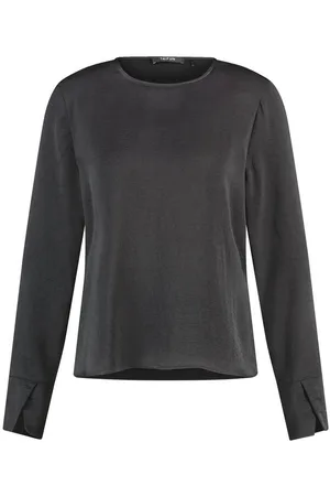 Taifun Langarmshirt - Longsleeve einfarbig - Basic Viskoseshirt Damen - Verkäufer: Schneider Fashion Store