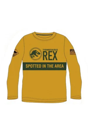 Jurassic World T-Shirt Langarm-T-Shirt für Jungen, "T-REX"-Motiv, 100% Cotto - Verkäufer: kaufhaus-chemnitz