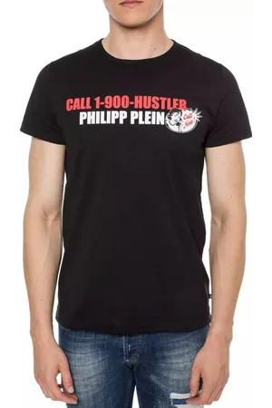 Philipp Plein T-Shirt Platinum Cut Round Neck Statement Shirt Saumnähte mit Zweinadelstich,Hexagonales Logo,Gerippter Halsausschnitt - Verkäufer: eldigo