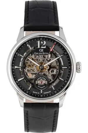 CARL VON ZEYTEN Automatikuhr Herren Uhr CVZ0080BKS Automatik, Leder schwarz, (1-tlg) - Verkäufer: Juwelier-Bacak