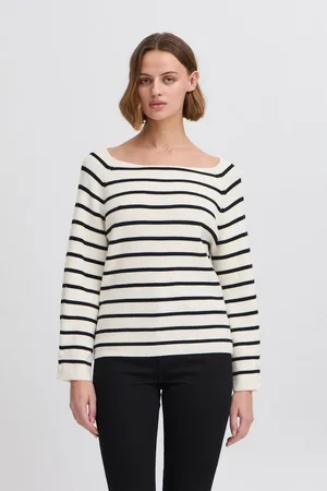 Ichi Longsleeve IHBOSTON LS9 Elegantes Lamgarmshirt - Verkäufer: meinemarkenmode
