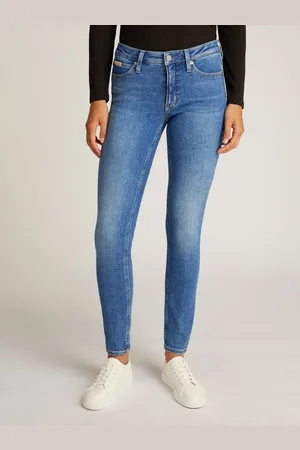 Calvin Klein Skinny-fit-Jeans MID RISE SKINNY mit stoned wash Optik, mit Coinpocket