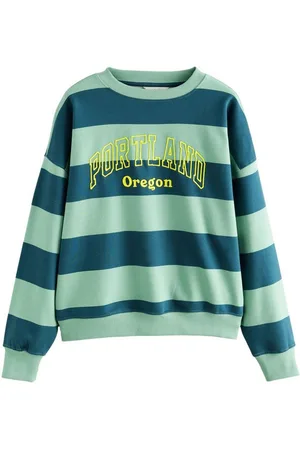 Next Sweater Rundhals-Sweatshirt mit Streifen und City-Grafik (1-tlg) - Verkäufer: Germany GmbH