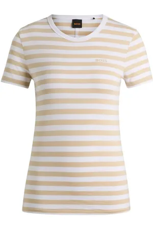 HUGO BOSS T-Shirt C_Esla_Striped Premium Damenmode, im gestreiften Design