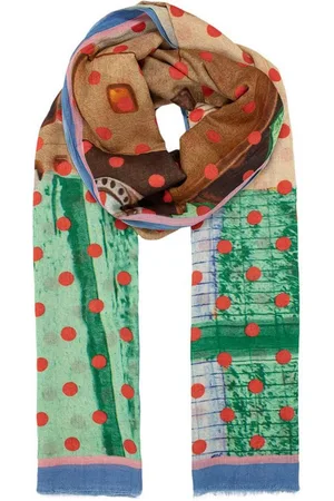 Beck Söndergaard Modeschal Fayette Cowo Baumwoll-Wollschal Damen in Multicolor, mit buntem Punktedruck – 100x200 cm - Verkäufer: Jan Eißmann