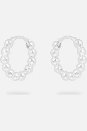 ESTELLA BARTLETT Paar Creolen Damen Gold - Beaded Mini Huggies mit Dot Muster -, Messing vergoldet 1,3 cm - Verkäufer: Jan Eißmann