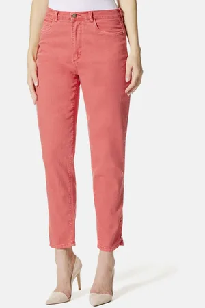 Stooker Women 5-Pocket-Jeans Nizza Twill Tapered Fit Casual Clean Wash Twill Coloured Mit Seitlichem Gummibund. für Damen