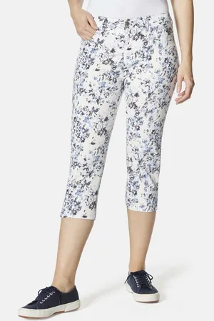 Stooker Women 7/8-Hose Tahiti Print Capri Slim Fit Capri Slim Fit Casual Clean Wash Twill Coloured für Damen