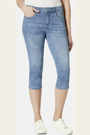 Stooker Women 7/8-Hose Tahiti Print Capri Slim Fit Capri Slim Fit Casual Clean Wash Twill Coloured für Damen