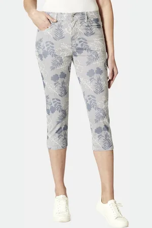 Stooker Women 7/8-Hose Tahiti Print Capri Slim Fit Capri Slim Fit Casual Clean Wash Twill Coloured für Damen