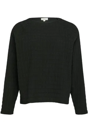 QS by s.Oliver Langarmshirt - Strukturiertes Jersey-Shirt - Modisches Damenshirt - Verkäufer: Schneider Fashion Store