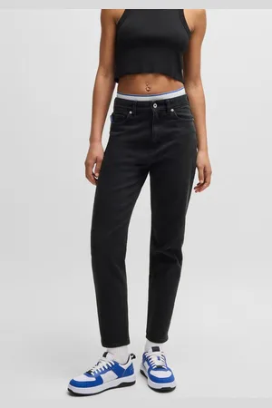 Hugo Blue Mom-Jeans Noe_B Straight Fit Jeans mit hoher Leibhöhe