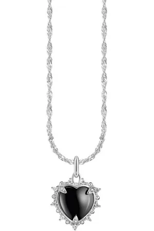 Thomas Sabo Kette mit Anhänger Heart Romance, KE2297-643-11-L45V, KE2297-995-11-L45V, mit Zirkonia (synth), Saphir (synth)