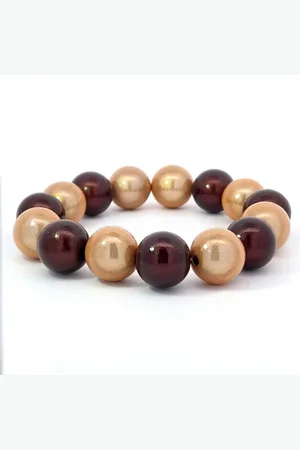 Impala Perlenarmband Armband Wonder aus leuchtenden 3 D Perlen 14mm - Verkäufer: Silberschmuck