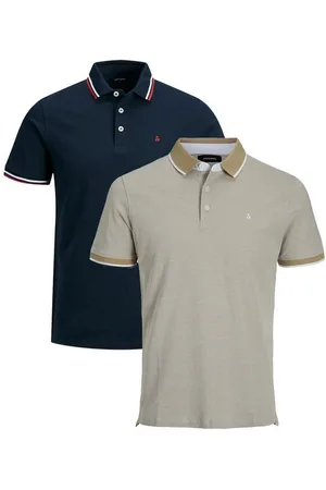 JACK & JONES Poloshirt 2er Pack Paulos - Slim Fit (Spar-Set, 2-tlg) Poloshirt - Baumwolle - Atmungsaktiv - Mit kleinem Markenlogo - Verkäufer: simply4you