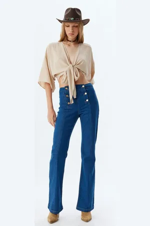 Koton High-waist-Jeans Hohe Leibhöhe Flare - Verkäufer: