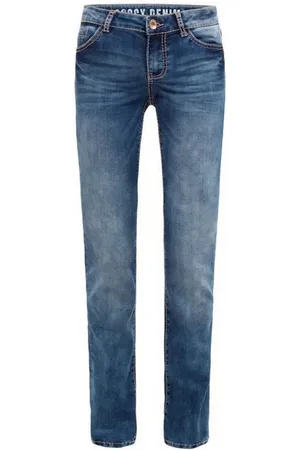 Soccx Bequeme Jeans Damen Denim RO:MY Regular Fit dark stone used Recyceltes Polyester - Verkäufer: Finerobe Fashion