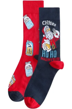 Next Basicsocken Socken mit Weihnachtsmuster, 2er-Pack (2-Paar) - Verkäufer: Germany GmbH