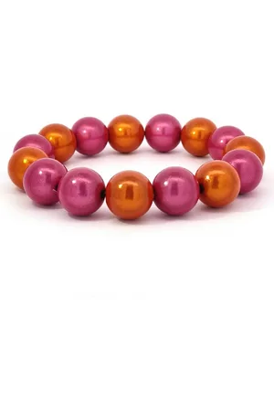 Impala Perlenarmband Armband Wonder aus leuchtenden 3 D Perlen 14mm - Verkäufer: Silberschmuck