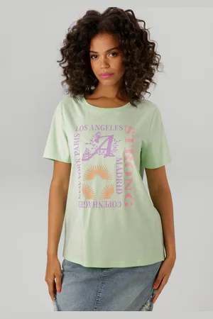 Aniston T-Shirt mit farbharmonischen Frontprint aus Foliendruck - NEUE KOLLEKTION