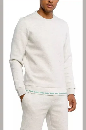 HUGO BOSS Sweatshirt Salbo Retro Sweater Slim Fit Weicher Jersey-Stof, Neon-Details, Stilvolle Markendetails - Verkäufer: eldigo