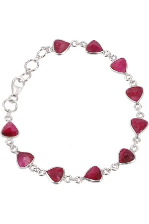 GURU-SHOP Armreif Indisches Boho Silber Armband, Edelsteinarmband.. - Verkäufer: