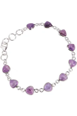 GURU-SHOP Armreif Indisches Boho Silber Armband, Edelsteinarmband.. - Verkäufer: