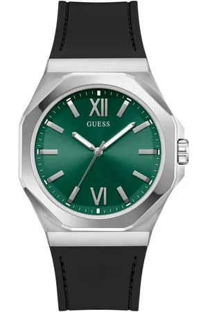Guess Quarzuhr EMPEROR GW0850G1, Armbanduhr, Herrenuhr, Silikonarmband, Geschenkidee, analog