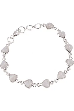 GURU-SHOP Armreif Indisches Boho Silber Armband, Edelsteinarmband.. - Verkäufer: