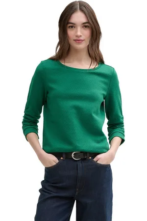 TOM TAILOR Sweatshirt mit besonderer Materialoberfläche