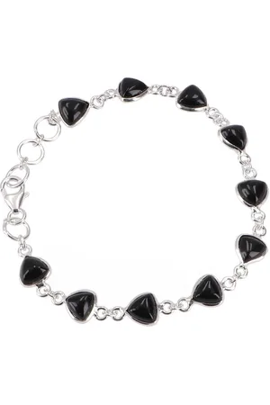 GURU-SHOP Armreif Indisches Boho Silber Armband, Edelsteinarmband.. - Verkäufer: