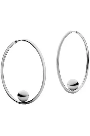 Jukserei Paar Creolen Damen Silber - Alba Ohrringe - Kreolen mit Kugel 3,5 cm, Silber 925 - Verkäufer: Jan Eißmann