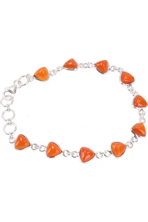 GURU-SHOP Armreif Indisches Boho Silber Armband, Edelsteinarmband.. - Verkäufer: