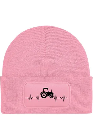 Youth Designz Beanie Unisex Kinder Beanie Mütze "Heart Beat Traktor" Bauern Print Geschenk mit lustigen und stylischen Aufdruck für Jungen und Mädchen Statement - Verkäufer: EmDa Trading GmbH