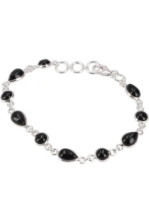 GURU-SHOP Armreif Indisches Boho Silber Armband, Edelsteinarmband.. - Verkäufer: