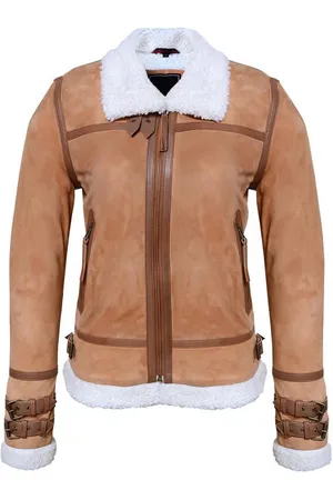 MDM Lederjacke Damen Fell Lederjacke Mit einem Fell Gefüttert - Verkäufer: LEDER