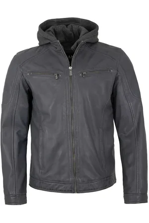 Jilani Lederjacke Juan - Herren Lederjacke Kapuze Lammnappa - Verkäufer: Lederjacken24