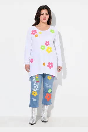 Angel of Style Longshirt Longshirt A-Linie Frottee-Sterne - Verkäufer: Popken Fashion Group