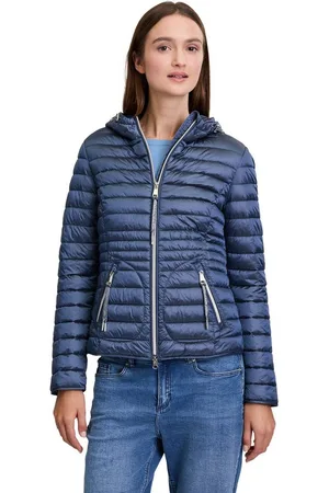 Cartoon Steppjacke Steppjacke mit Reißverschlusstaschen