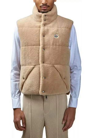 Moncler Wendeweste Wendbare Daunenweste Jacke Gilet Zwei-Wege-Reißverschluss, Druckknopfverschluss, Teddyfleece - Verkäufer: eldigo