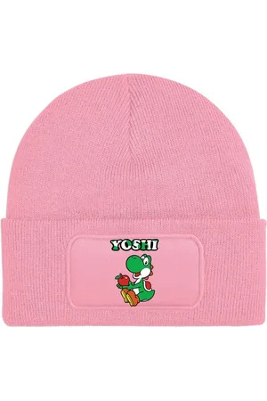 Youth Designz Beanie Unisex Kinder Mütze "Yoshi" Dinosaurier Mario Kart Print Geschenk mit lustigen Aufdruck Beanie für Jungen und Mädchen Statement - Verkäufer: EmDa Trading GmbH