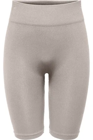 ONLY Trainingsshorts ONPJAIA LIFE HW RIB CIR LONG SHORTS in feiner Rippstruktur mit recyceltem Nylon