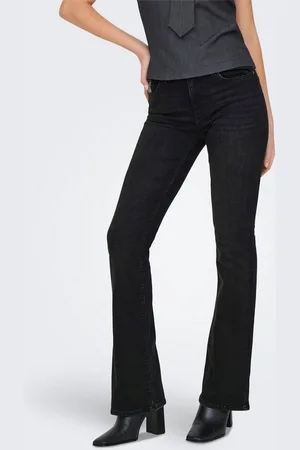ONLY Bootcut-Jeans ONLBLUSH RHINESTONE MID FLARE DNM TAI