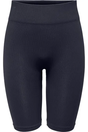 ONLY Trainingsshorts ONPJAIA LIFE HW RIB CIR LONG SHORTS in feiner Rippstruktur mit recyceltem Nylon