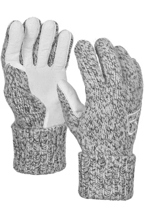 ORTOVOX Baumwollhandschuhe CLASSIC WOOL GLOVE LEATHER - Handschuhe - grey blend - Verkäufer: beim-schaeftlmaier