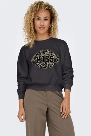 ONLY Sweatshirt ONLLAUREN L/S LEO O-NECK CC SWT