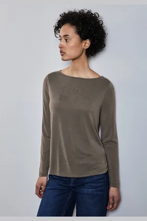 Street one Langarmshirt mit Schriftzügen