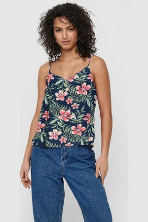 ONLY Spaghettitop ONLNOVA LIFE PARIS SINGLET AOP PTM