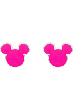 Disney Ohrring-Set © Mickey Mouse Kinderohrringe 925er Silber pink, 925 Sterling Silber - Verkäufer: coolkids-store